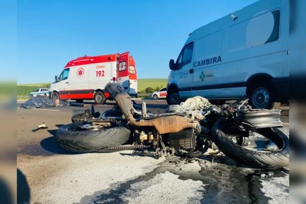 Motociclista morre em acidente no trevo de acesso a Cambira