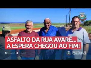 Pavimentação asfáltica da Rua Avaré em Florestópolis – Pr