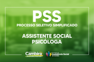 Prefeitura de Cambira está com Processo Seletivo para Psicóloga e Assistente Social