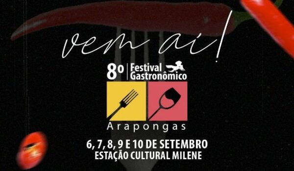 De 06 a 10 de setembro, Arapongas recebe 8ª edição do Festival Gastronômico