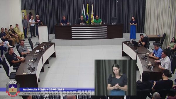 Em audiência pública, Câmara discute segurança em Apucarana