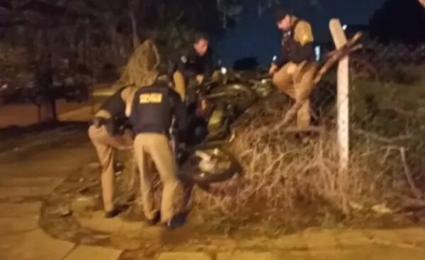 Ladrões tentam furtar motos do pátio da Polícia Militar em Arapongas