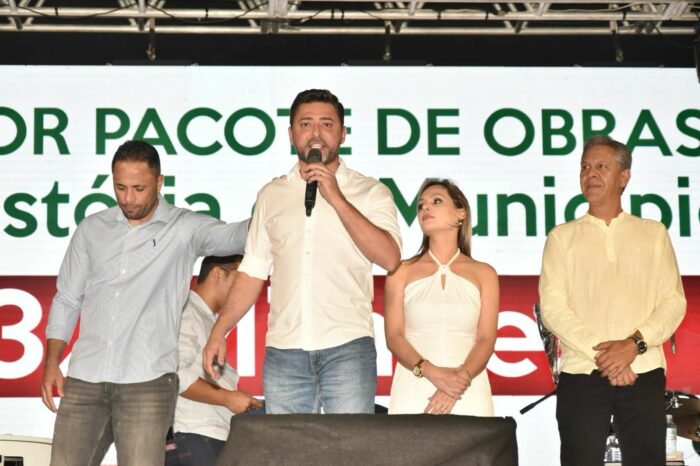 Show de Marcos e Belutti marca 1º dia de festa em comemoração aos 71 anos de Jandaia do Sul