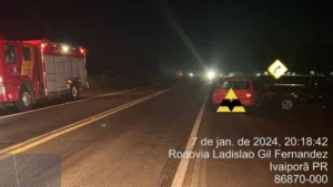 Acidente na PR-466 deixa quatro pessoas feridas no Vale do Ivaí