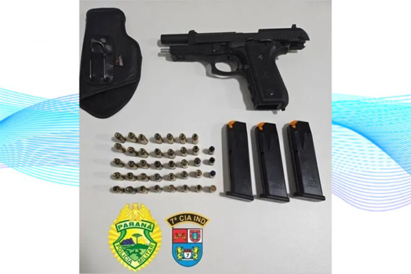 Homem é preso após ameaçar funcionários da Sanepar em Sabáudia com arma de fogo