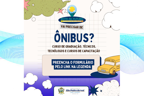 Inscrições abertas para o Programa “Rota para o Futuro” em São Pedro do Ivaí