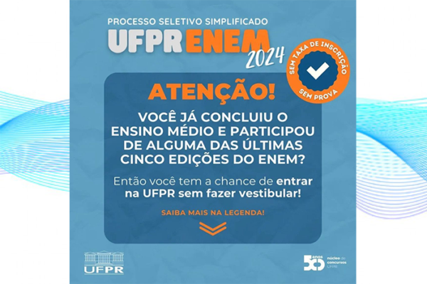 Atenção! Você que tem interesse em entrar para a UFPR, e cursar aquele tão sonhado curso de graduação?