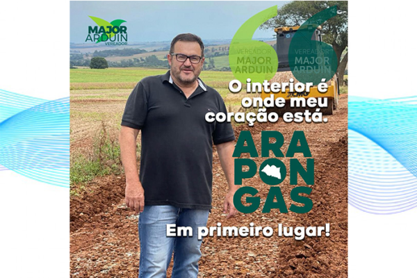 Vereador Major Arduin cada vez mais atuante na zona rural
