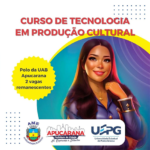 Apucarana – UEPG abre inscrições para vagas remanescentes do curso de Tecnologia em Produção Cultural