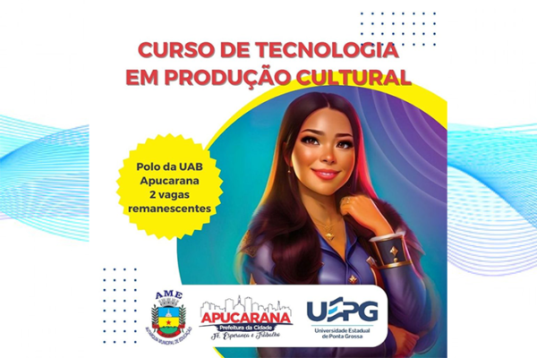 Apucarana – UEPG abre inscrições para vagas remanescentes do curso de Tecnologia em Produção Cultural