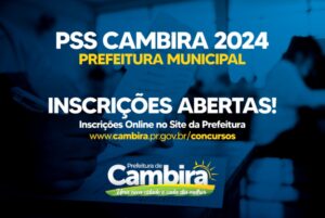 Prefeitura de Cambira abre processo seletivo para preenchimento de 28 vagas