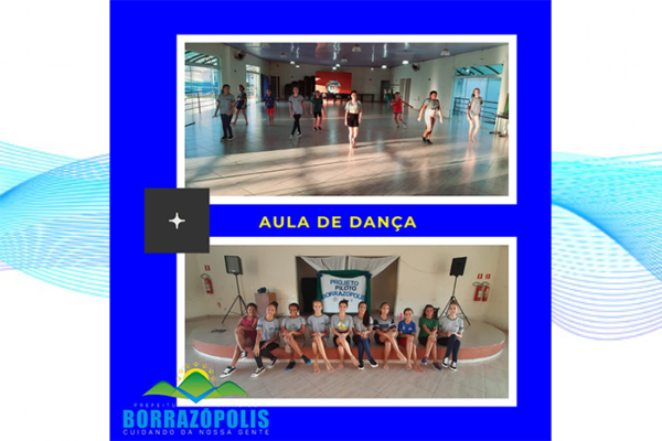 Aula de dança com o grupo juvenil em Borrazópolis