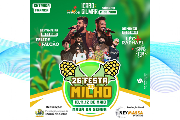 Tudo pronto para a 26ª Festa do Milho de Mauá da Serra
