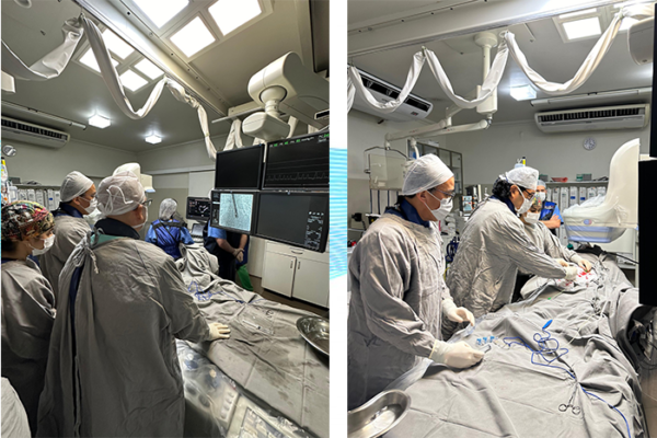 HONPAR realiza primeira troca valvar mitral por cateter
