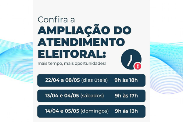 Fórum Eleitoral de Arapongas faz plantão de atendimento neste final de semana