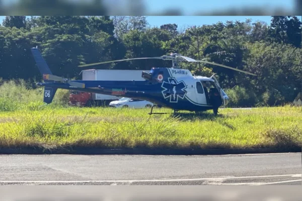 Motociclista fica gravemente ferido em colisão; aeromédico é acionado em Apucarana