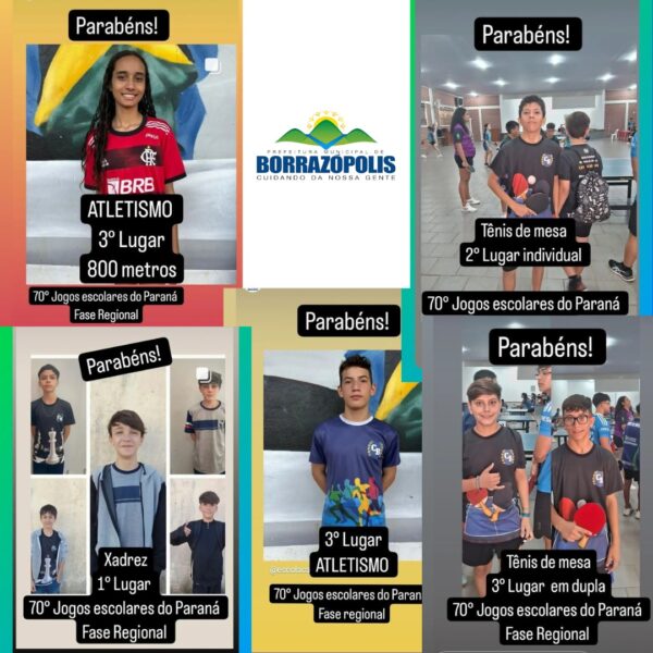 Borrazópolis parabeniza os atletas!