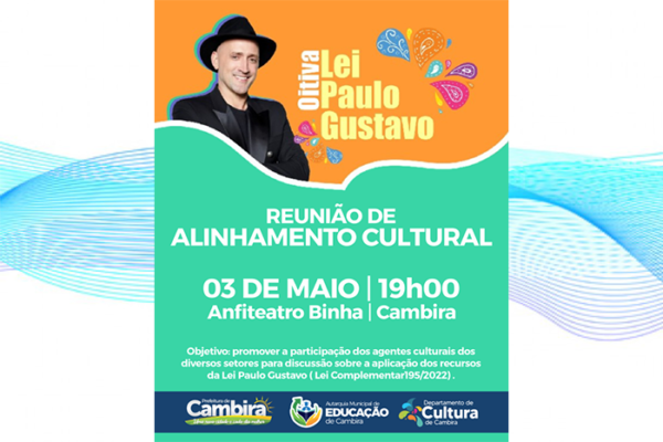 Departamento de Cultura de Cambira promove Oitiva nesta sexta-feira (03)