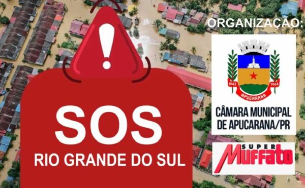 Câmara de Apucarana inicia campanha em prol do RS; veja como ajudar