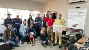 Brigada Comunitária e o setor de bem estar animal de Jandaia recebem palestra e treinamento de manejo de amimais silvestre
