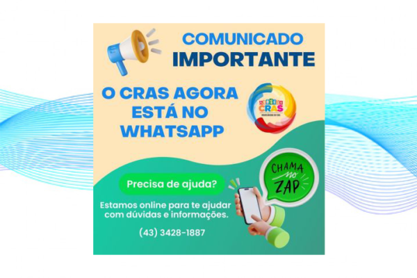 Cras de Marilândia do Sul agora tem WhatsApp