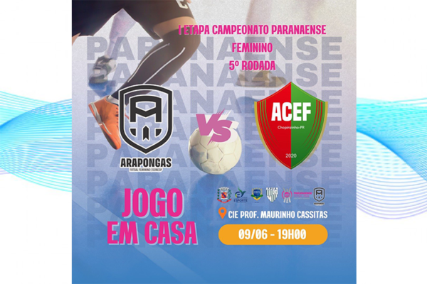 Arapongas – Equipe feminina de Futsal disputa Campeonato Paranaense neste domingo (09)
