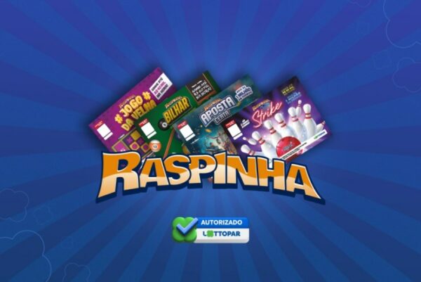 Regulamentação da Lottopar autoriza apostas instantâneas da Raspinha a partir desta sexta