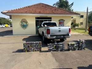 Caminhonete Amarok com mais de 1,6 mil pods é apreendida em Arapongas