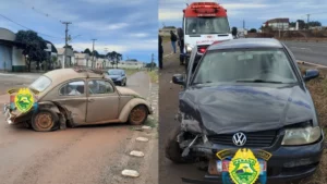 Acidente entre carros deixa dois feridos na PR-444 em Arapongas