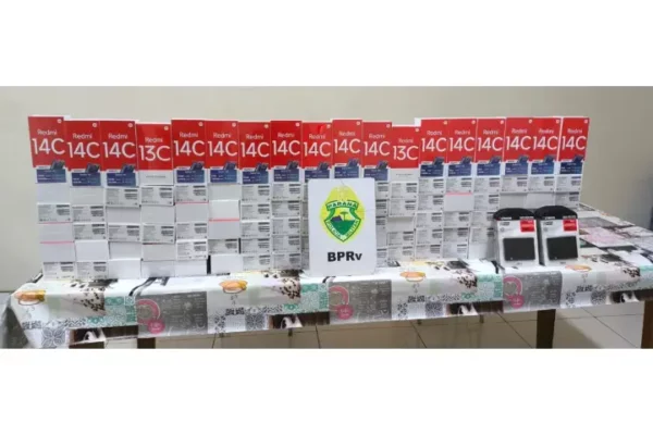 Quase 200 celulares da marca Xiaomi são apreendidos em Arapongas