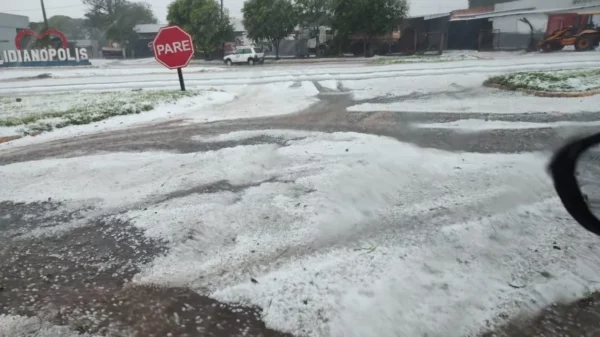 Municípios da região registram chuva de granizo