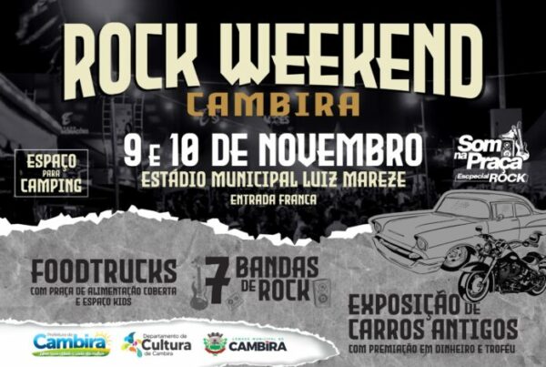 Prefeitura de Cambira prepara festival de Foodtrucks, Rock e Exposição de Carros Antigos