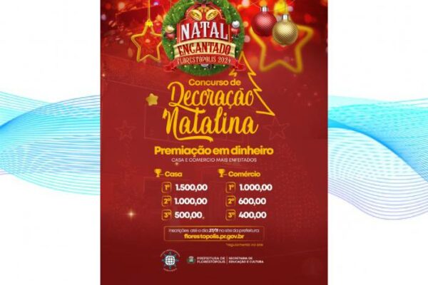 1° concurso da Casa e Comércio mais decorado da cidade de Florestópolis no Natal