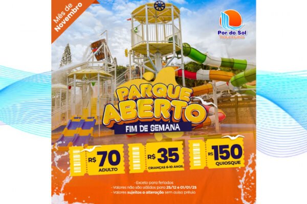 O Por do Sol parque aquático te espera com atrações que vão fazer a semana toda mais emocionante!