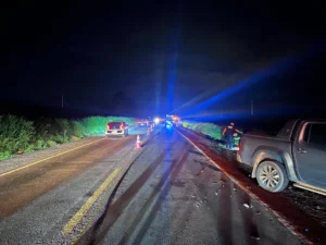 Motociclista de 55 anos morre após bater em Amarok na BR-376 no PR