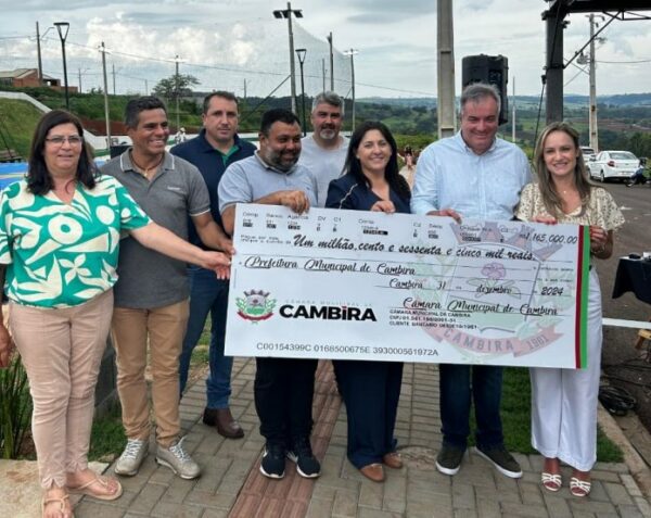 Prefeitura de Cambira recebe devolução de R$ 1,165 milhão da Câmara de Vereadores