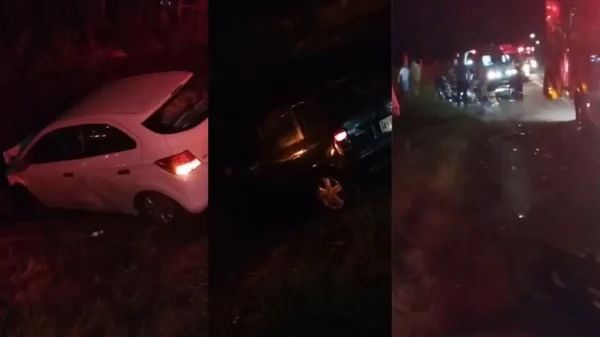 Colisão entre carros deixa ao menos 2 feridos na BR-369 em Arapongas