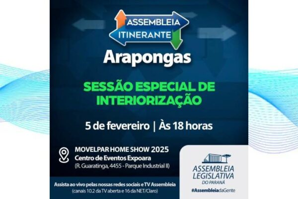A Assembleia Itinerante de 2025 começa em Arapongas!