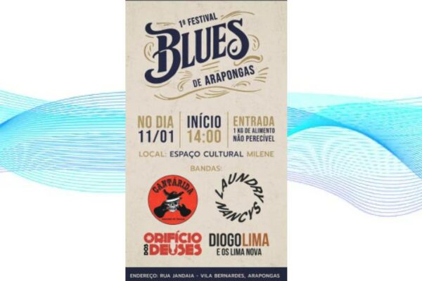 Arapongas recebe 1º Festival de Blues no próximo dia 11