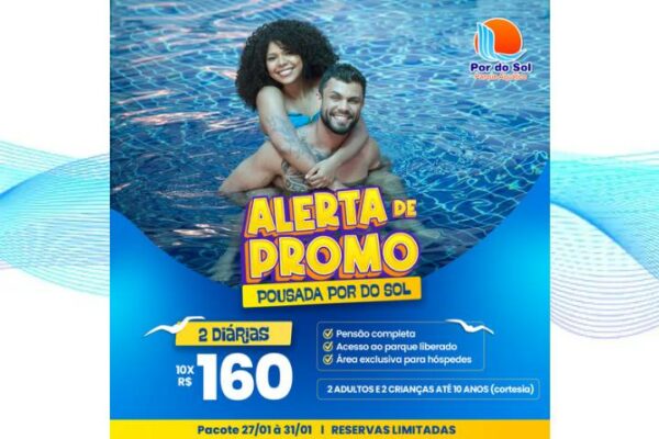 Alerta Promo na Pousada Por do Sol