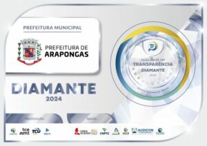 Prefeitura de Arapongas é certificada pelo TCE-PR por excelência em transparência pública