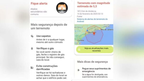 Entenda como funciona o sistema do Google que emitiu falso alerta de terremoto em Ubatuba