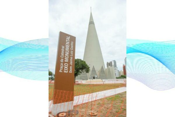 Prefeitura de Maringa inicia obras do Eixo Monumental no estacionamento da Catedral nesta semana