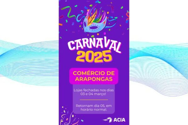Carnaval traz folga prolongada ao comércio de Arapongas