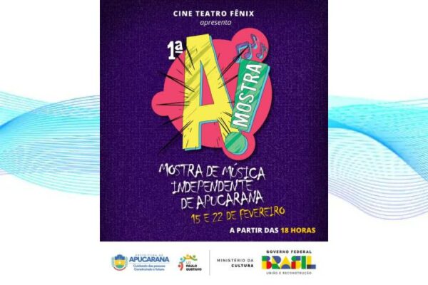 Mostra de Música Independente inicia neste sábado no Cine Fênix em Apucarana