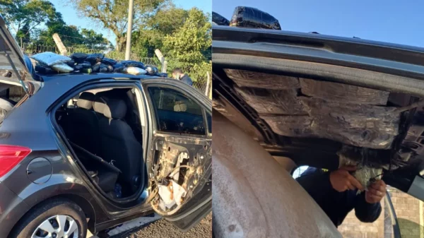 Motorista é preso com carro lotado de drogas em Mandaguari