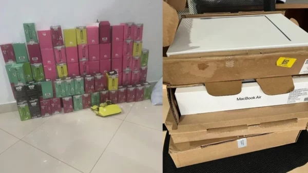 PF e RF combatem contrabando de cigarros eletrônicos no Paraná