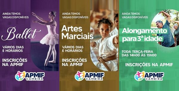 APMIF de Cambira segue com vagas abertas para cursos gratuitos