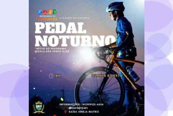 Prefeitura Municipal de São Pedro do Ivaí estreia hoje, 12 de março, o programa Pedala São Pedro