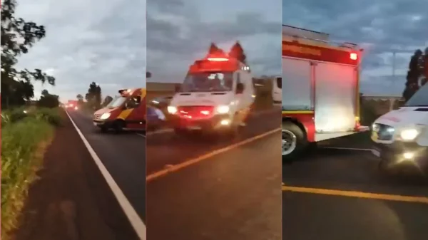 Capotamento deixa 8 feridos em Sabáudia; criança teria sido ejetada